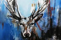 monaArt_The Blue Deer_120x80